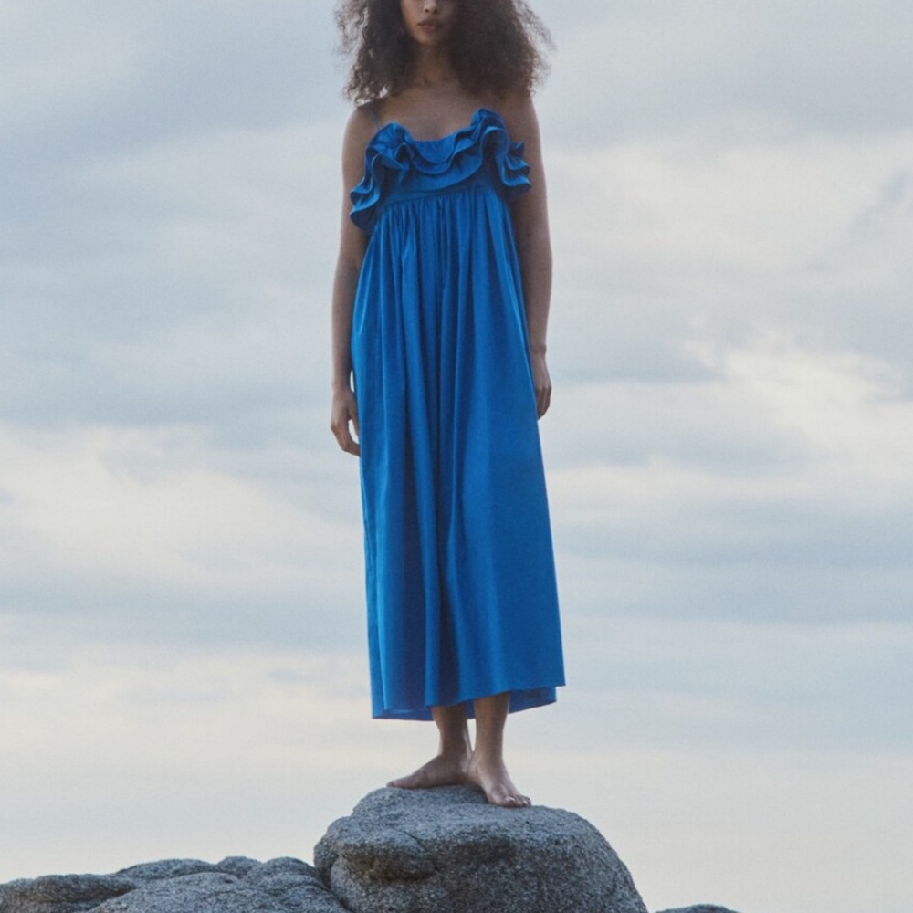 Mango | Long Dress with Ruffles
